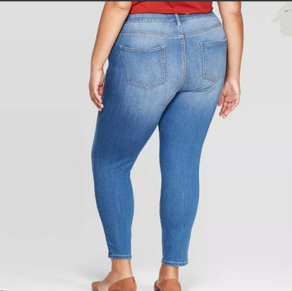 TUMMY CONTROL Ava & Viv Jeans Women's Plus Size 26W Jeggings NWT - Picture 4 of 7